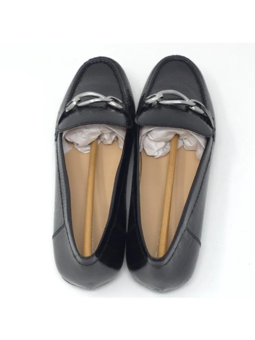 Calvin Klein Women's Lenika Loafer, Black Snake 002, 10M